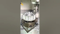 Zbliżenie obróbki aluminium na 3-osiowej frezarce CNC.#cncmachine #cncmilling #cnc #fyp