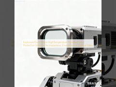 Okienko ochronne do obiektywu robota przeciwwybuchowego, odporne na wysokie temperatury, do środowisk niebezpiecznych, szkło optyczne