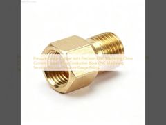 Manometr Miedziany Złącze Precyzyjna Obróbka CNC Chiny Niestandardowy Blok Przewodzący Ze Stopu Miedzi Obróbka CNC Usługi Precyzyjne Złącze Manometru