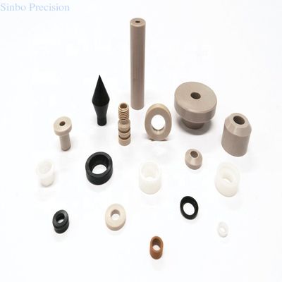 Części plastikowe do obróbki na zamówienie Delrin Białe POM Nylon Części obracające z tworzyw sztucznych